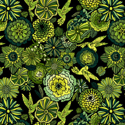 Flower Garden - Green