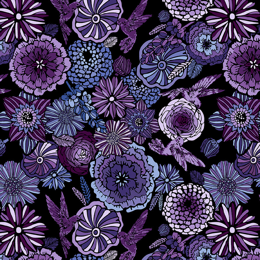Flower Garden - Purple