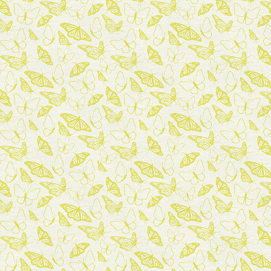 Butterfly Outline - Chartreuse