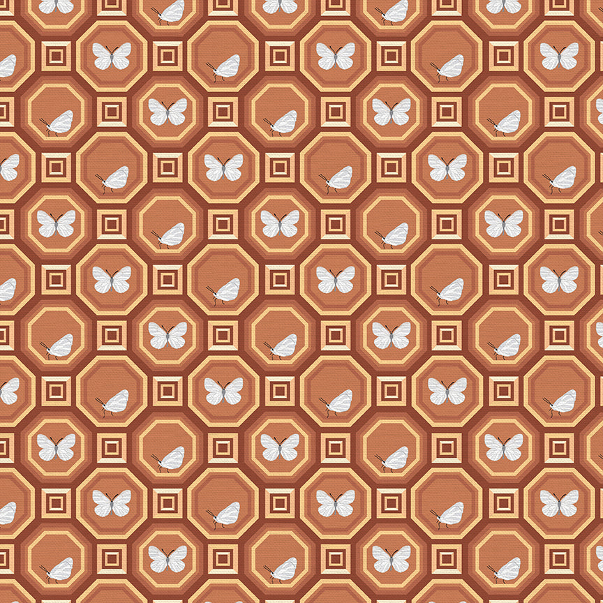 Hexagons - Brown