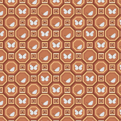 Hexagons - Brown