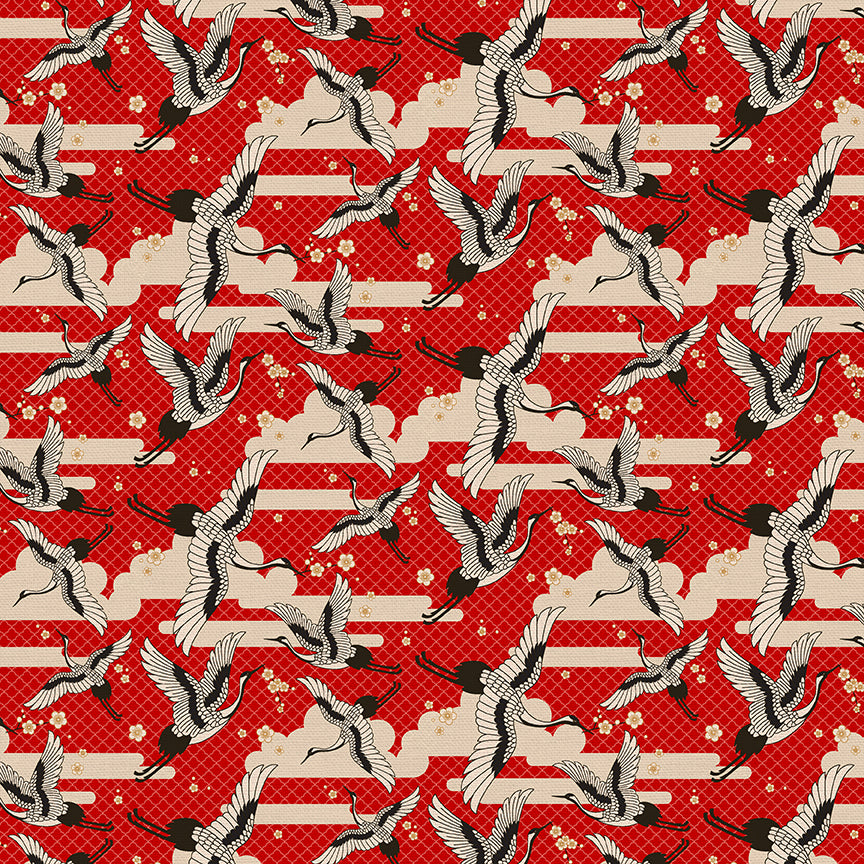 Cranes - Red
