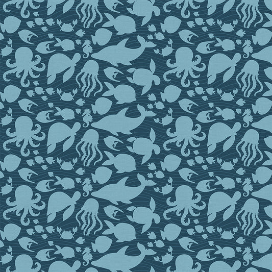 Ocean Outlines - Navy