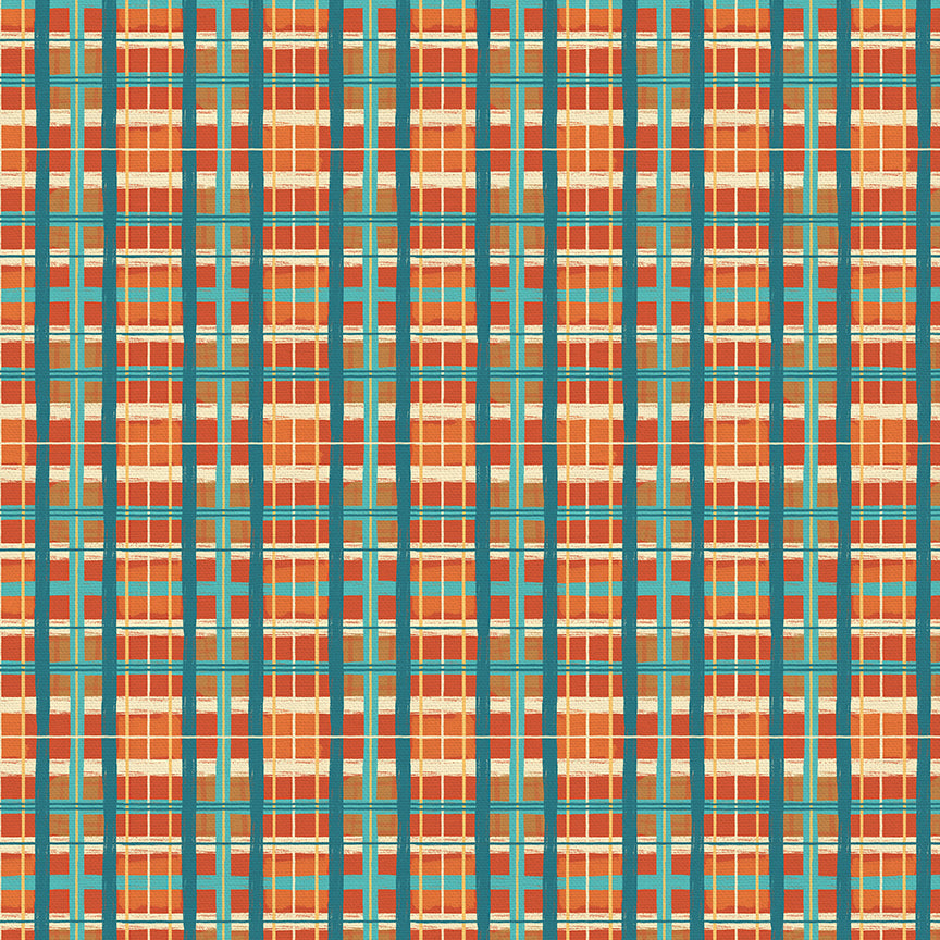 Fall Plaid - Red/Blue