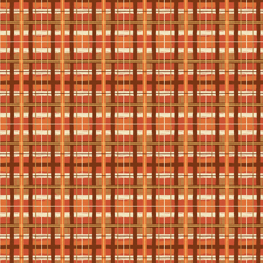 Fall Plaid - Orange/Brown