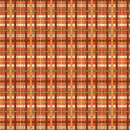 Fall Plaid - Orange/Brown