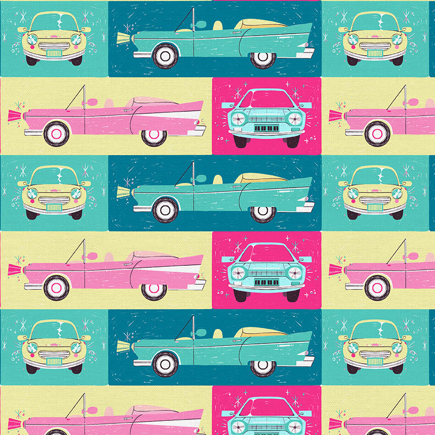 Drive In Diner - Blue/Pink