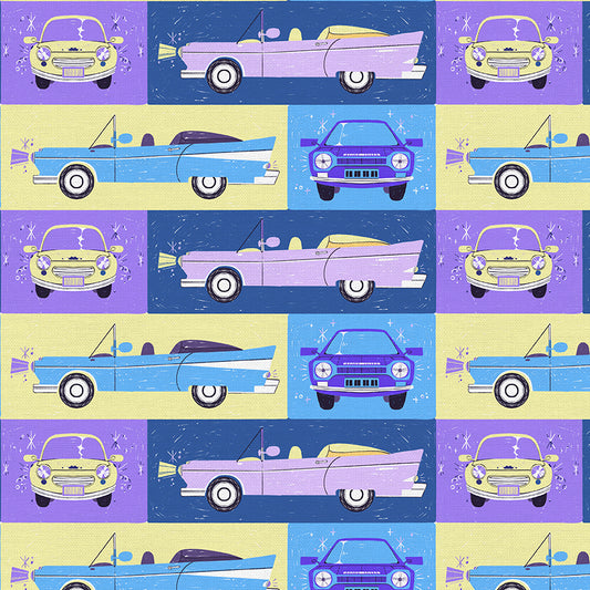 Drive In Diner - Purple/Yellow