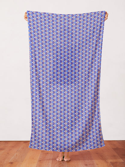 Floral Wallpaper - Purple/Blue