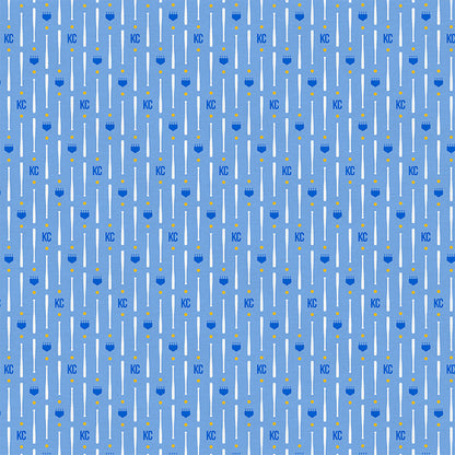 KC Stripe - Blue/Gold
