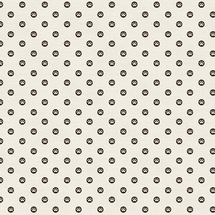 Polka Paws - Cream/Black