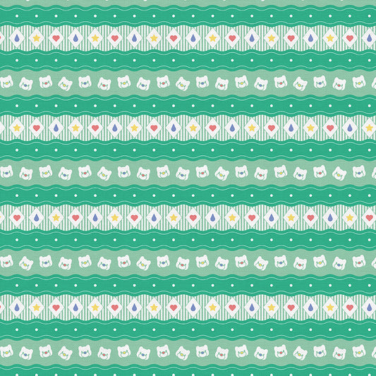 Teddy Shape Stripe - Green