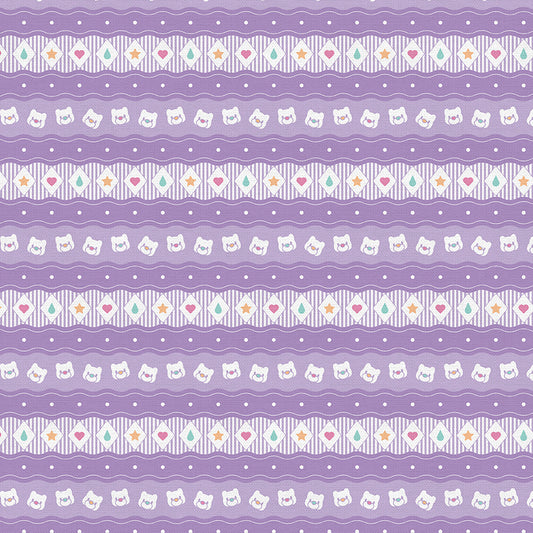 Teddy Shape Stripe - Purple