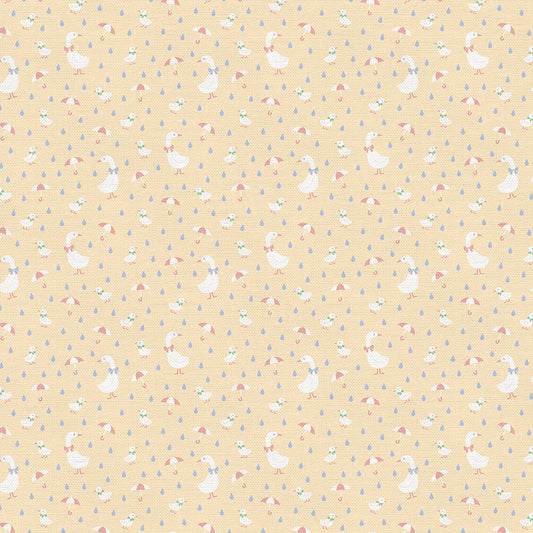 Ducks with Umbrellas - Yellow