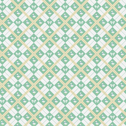 Duck Argyle - Green/Yellow