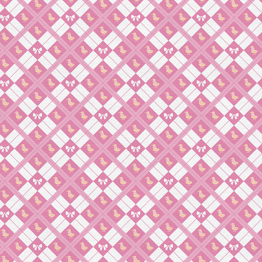 Duck Argyle - Pink