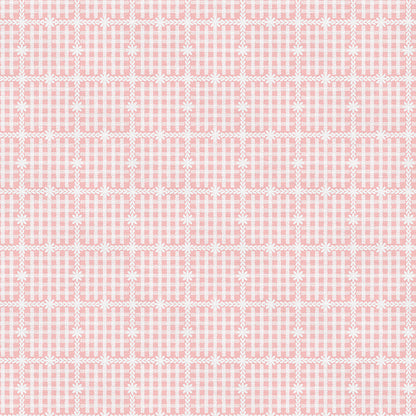 Floral Gingham - Light Pink