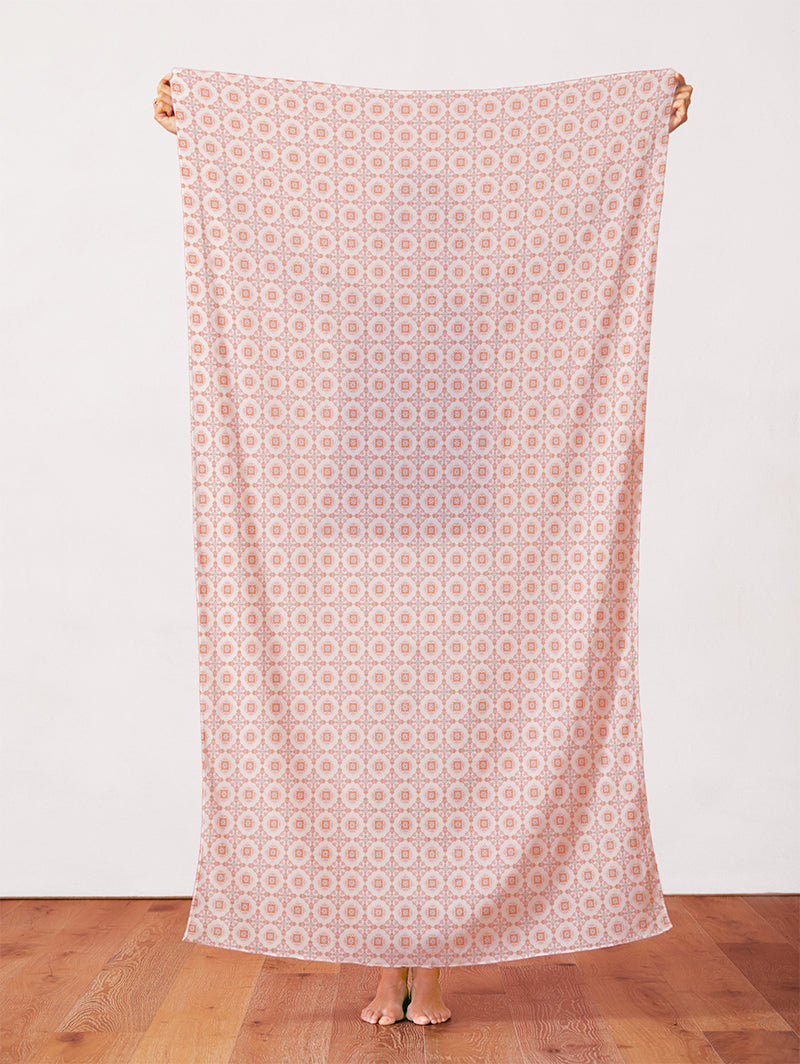 Bombay Foulard - Teal/Pink