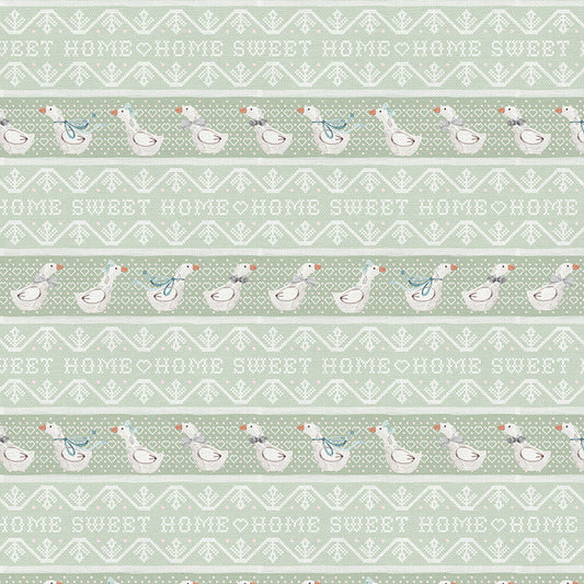 Duck Cross Stitch - Green