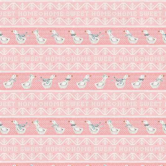 Duck Cross Stitch - Pink