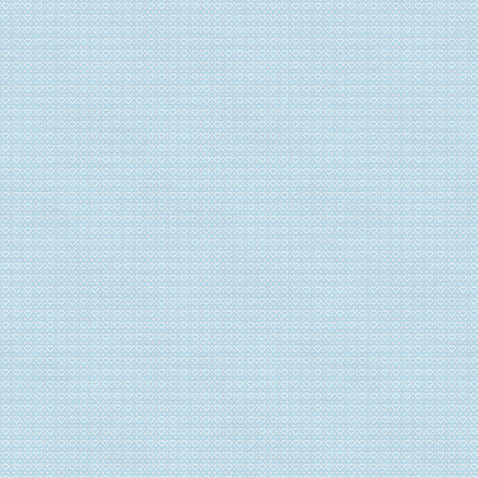 Cross Stitch Hearts - Blue