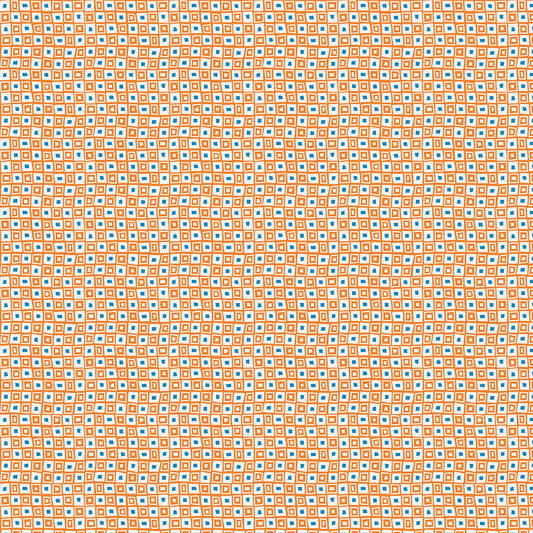 Checkered Floor - Orange
