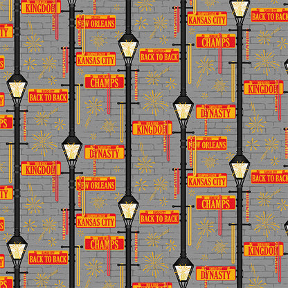 Nola Signs - Red/Dark Grey