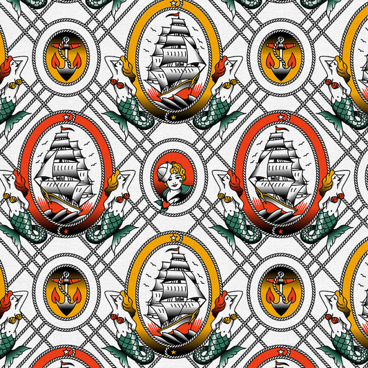 Sailor Tattoos - White