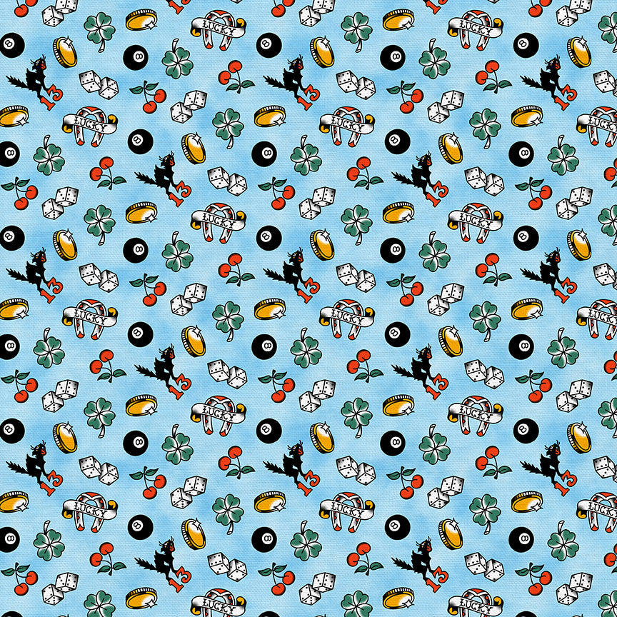 Lucky Tattoo Toss - Blue