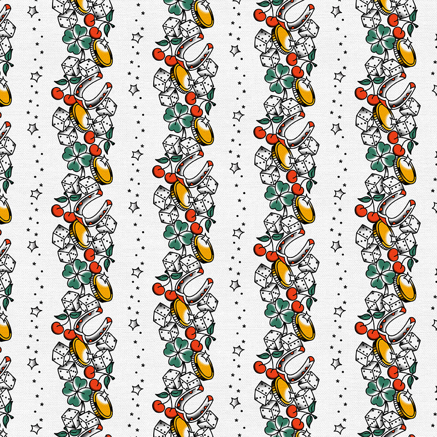 Lucky Tattoo Stripe - White