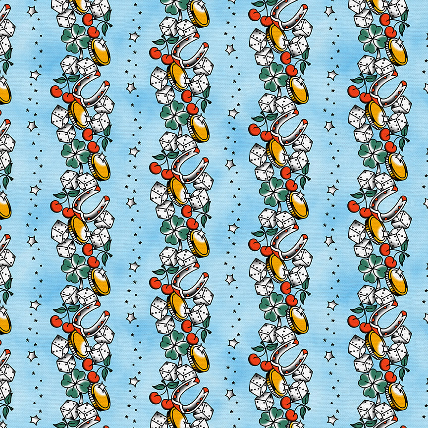 Lucky Tattoo Stripe - Blue