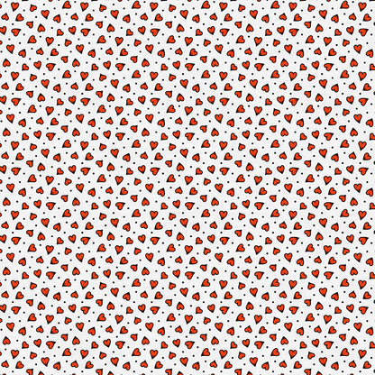 Heart Tattoo Toss - White