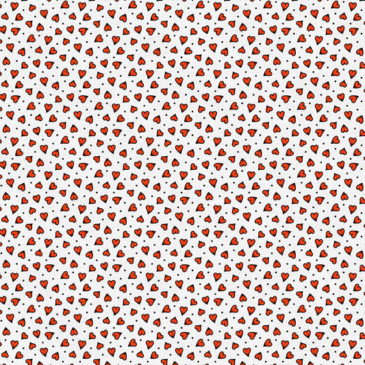 Heart Tattoo Toss - White