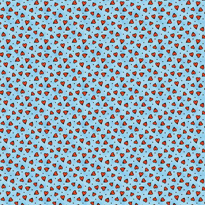 Heart Tattoo Toss - Blue