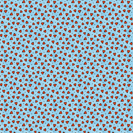 Heart Tattoo Toss - Blue