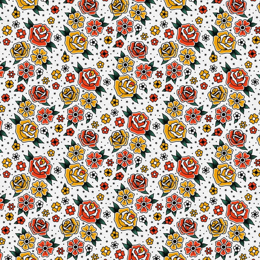 Flower Tattoos - White