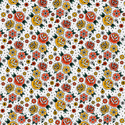 Flower Tattoos - White