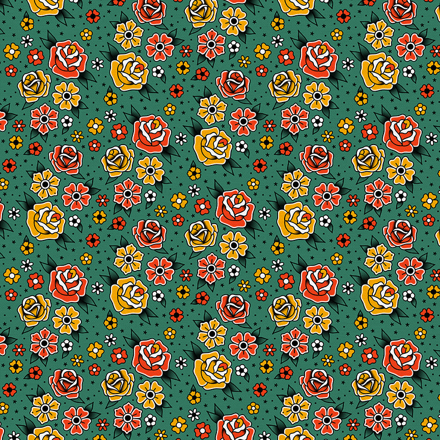 Flower Tattoos - Green