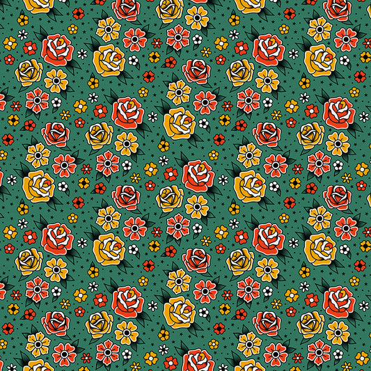 Flower Tattoos - Green