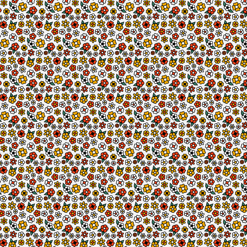 Ditsy Flower Tattoos - White