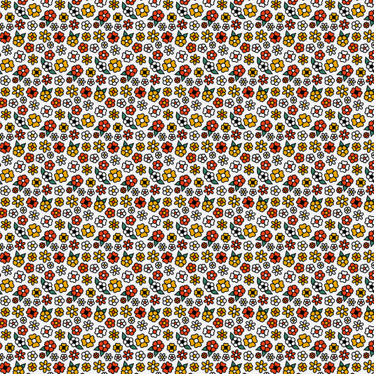 Ditsy Flower Tattoos - White