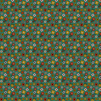 Ditsy Flower Tattoos - Green