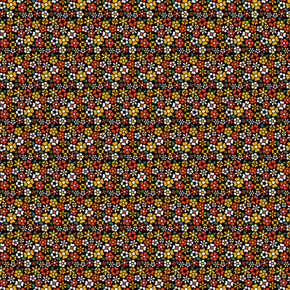 Ditsy Flower Tattoos - Black