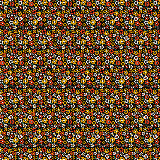 Ditsy Flower Tattoos - Black