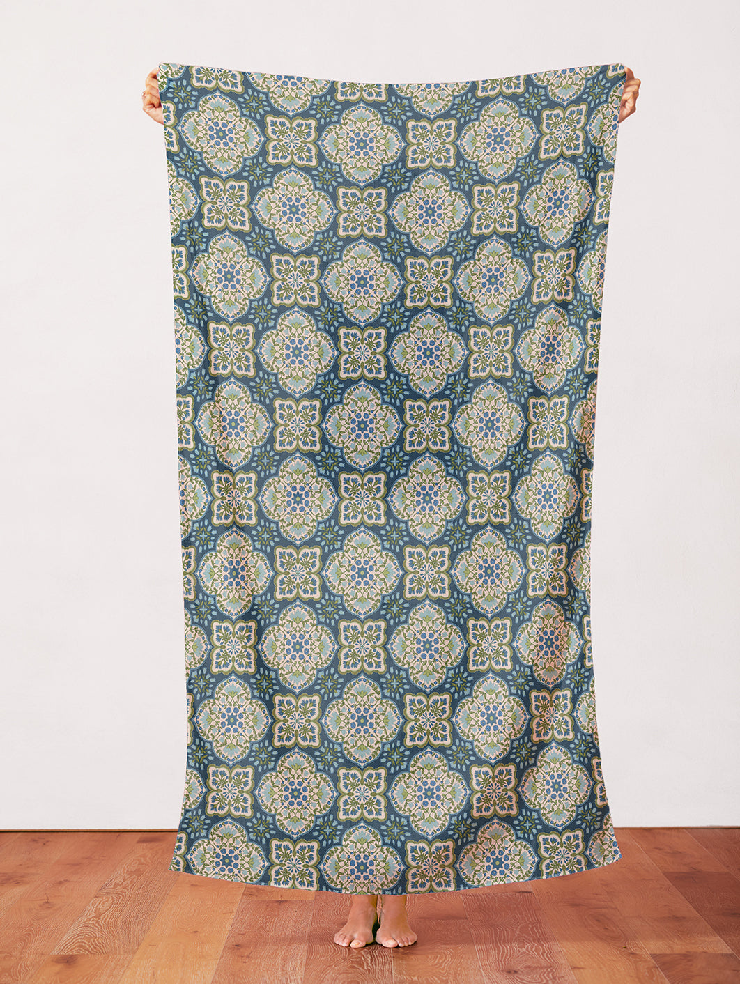 Blockprint Chic - Blue/Green