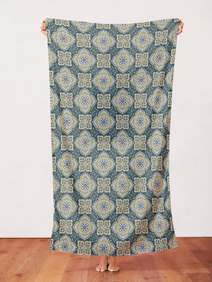 Blockprint Chic - Blue/Green