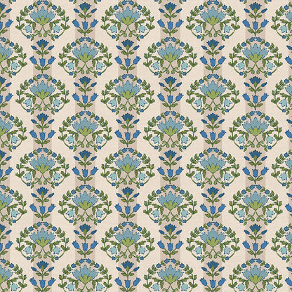 Wallpaper Stripe - Beige/Blue