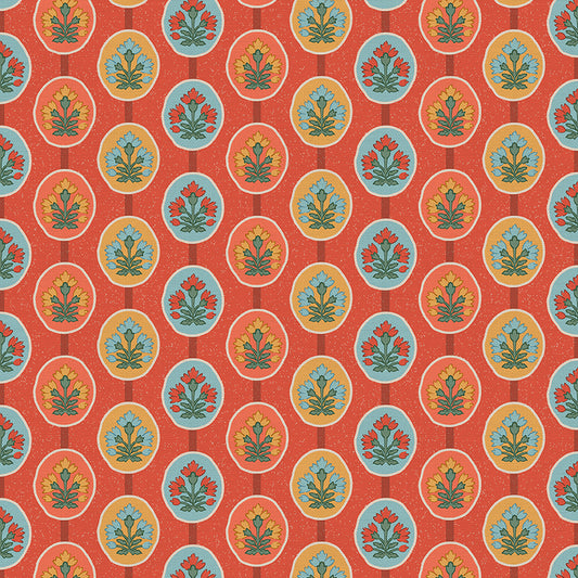 Framed Florals - Red