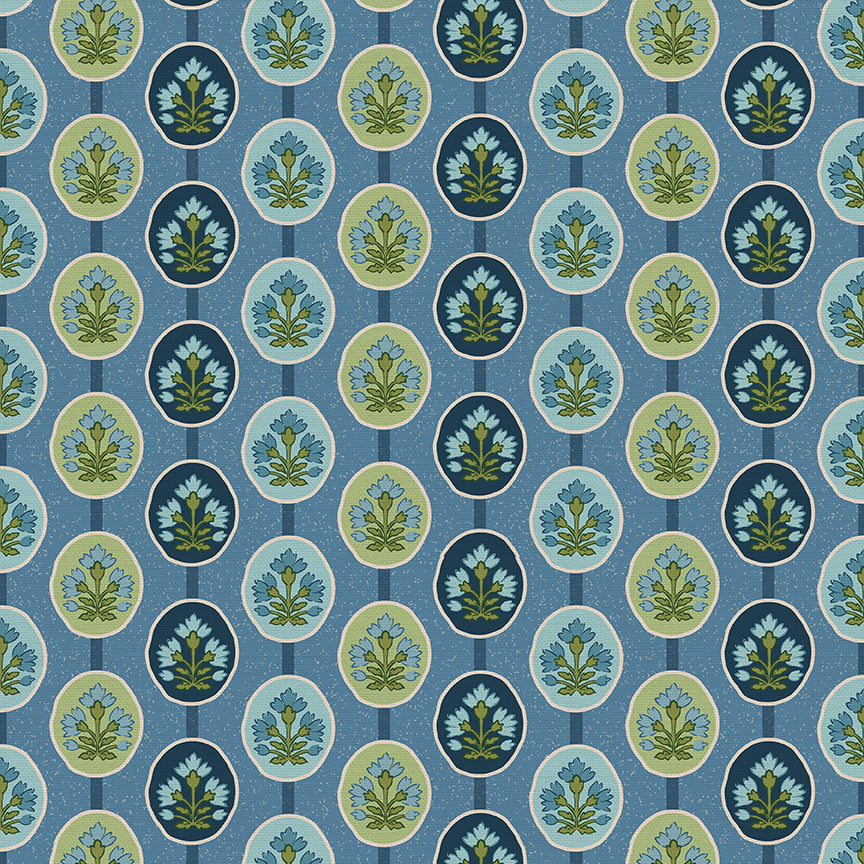 Framed Florals - Blue/Green