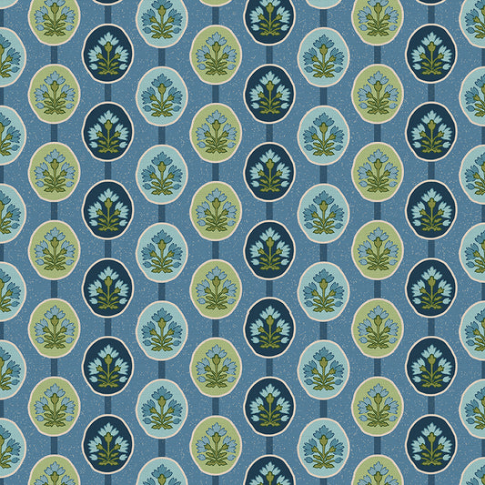 Framed Florals - Blue/Green